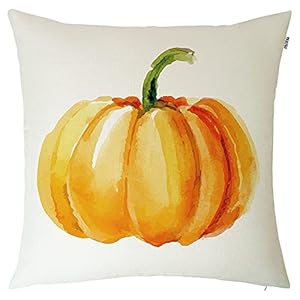 GTEXT Fall Pumpkin Pillow Cover Throw Pillow Case Cushion Cover 18″ x 18″