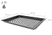 Bosch HEZ629070 Air Fry und Grillblech für Backofen, 34 x 455 x 375 mm, emaillierter Stahl, spülmaschinengeeignet, knuspriges Frittieren und Grillen mit wenig Öl, Zubehör für 60 cm & 45 cm Backöfen