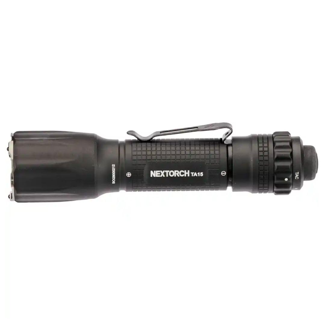 NEXTORCH TA15 GuardianTactical LED Taschenlampe, 600 Lumen, Kopf mit Nano- Keramik Glasbrecher, Stroboknopfunktion