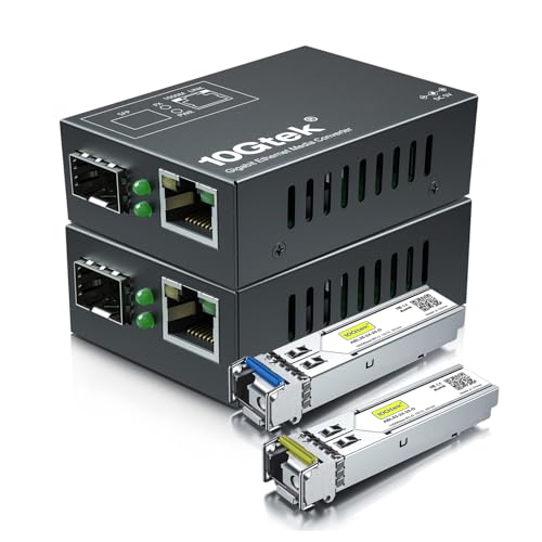 Amazon.co.jp: 10Gtek ギガビット 光メディアコンバーター 小さい