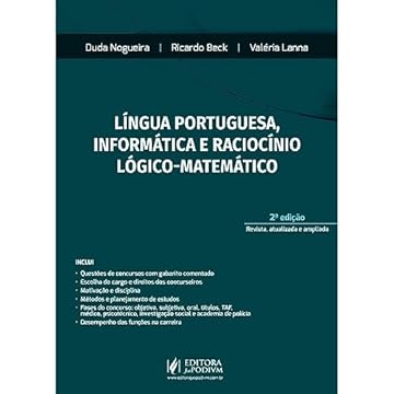 Capa do livro Língua Portuguesa, Informática e Raciocínio Lógico Matemático
