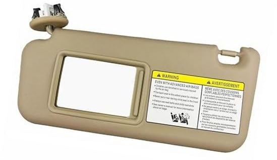 Osłona przeciwsłoneczna boczna, do Toyoty, do RAV4, 2006-2013 Panel przedniej osłony przeciwsłonecznej wnętrza samochodu z lusterkiem do makijażu, oświetleniem, osłoną przeciwsłoneczną 74320-4