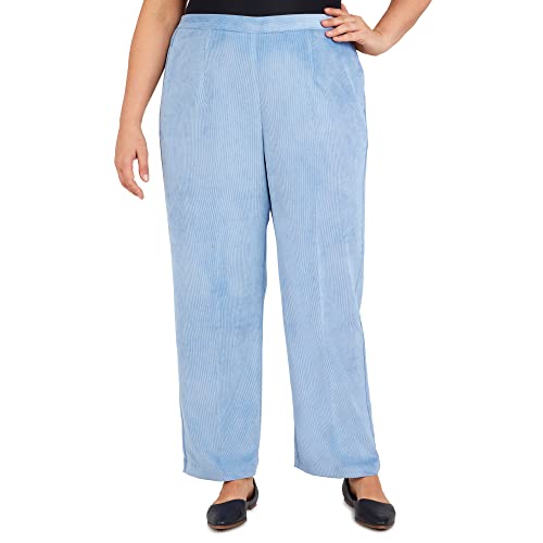 Pantalon en velours bleu pour femme idéal pour le bureau et les loisirs