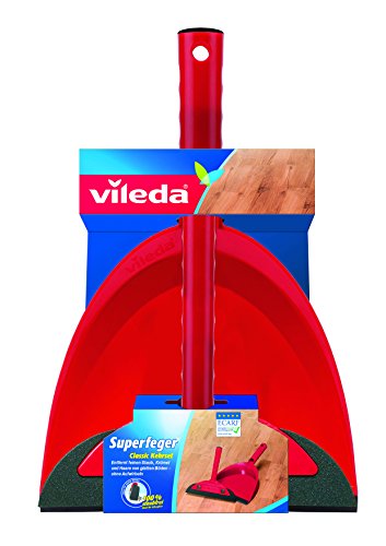 Vileda Superfeger Classic Zestaw do Zamiatania, Czerwony/Czarny, 2 Elementy