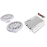 Pyle 6x9 Inch Dual Marine Speakers (260 Watts) + Hydra Marine Amplifier (PLMRA400) (400 Watts) Bundle