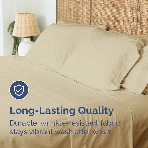 Drap plat simple King size de qualité supérieure pour matelas grand format