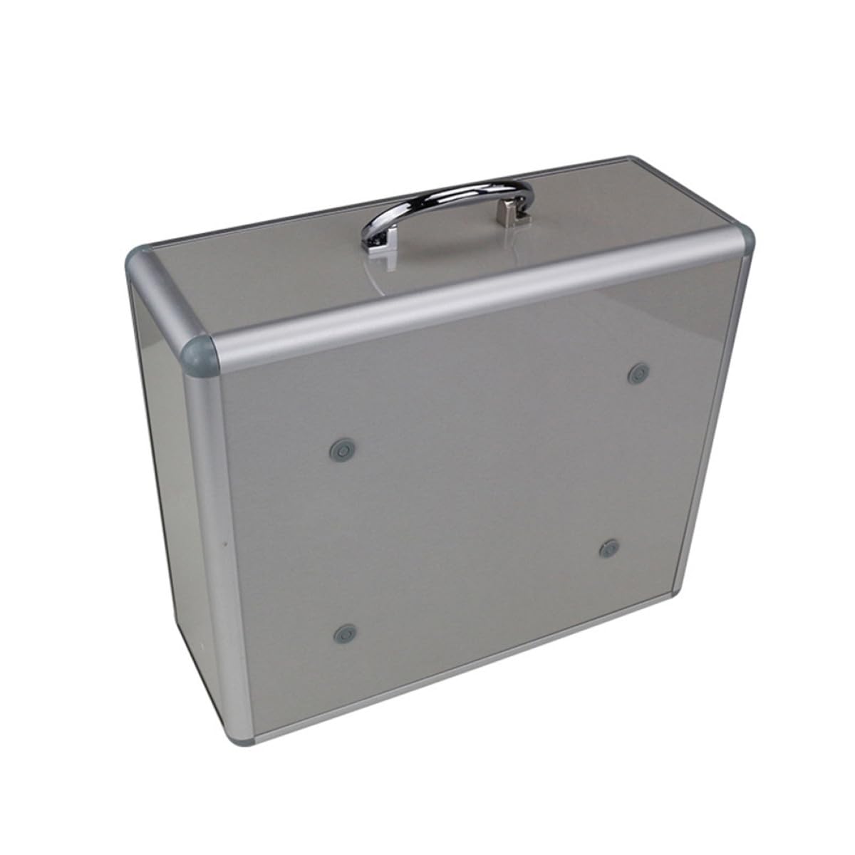 Kit de primeros auxilios a prueba de niños con cerradura con compartimentos triples y diseño de cubierta, contenedor de almacenamiento portátil de aleación de aluminio para uso al aire libre