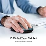 TECKNET Bluetooth Mouse, 4800 DPI Wireless Mouse, 2-Year Battery 6 Adjustable DPI, 6 Buttons Compatible with Laptop/Windows/Computer - Black - Image 5