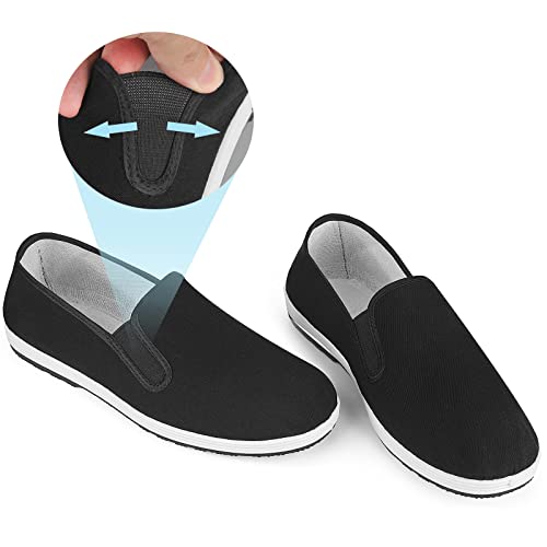 Tai Chi Shoes Fit for Kung Fu and Martial Arts, Light, Soft, and Breathable Suitable for Indoor/Outdoor Activities, Anti-Slip for Car Driving and Fishing, Black2