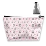 Mehrzweck: Diese lustige und niedliche Grafiktasche kann als Make-up-Tasche, Reisetasche, Beutel, Organizer, Federmäppchen usw. verwendet werden