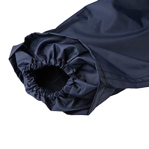 Suuone Imperméable Imperméable, Oxford Tissu Imperméable Imperméable Coupe-Vent Costume Imperméable Costume Bande Réfléchissante Travail Extérieur Manteau De Pluie XXL
