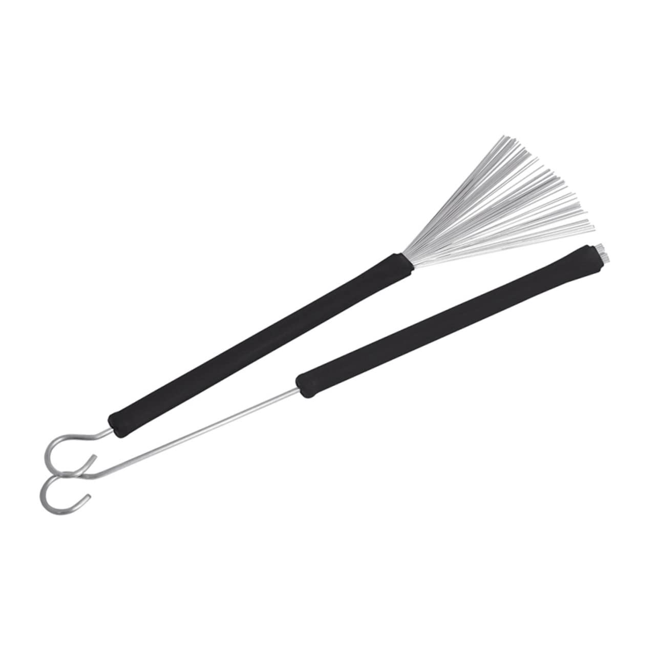 VICASKY Juego de Accesorios para Batería y Material Metálico con Cepillo de Alambre Mango Antideslizante Baquetas de Nailon y Bolsa de Almacenamiento para Músicos y Estudiantes