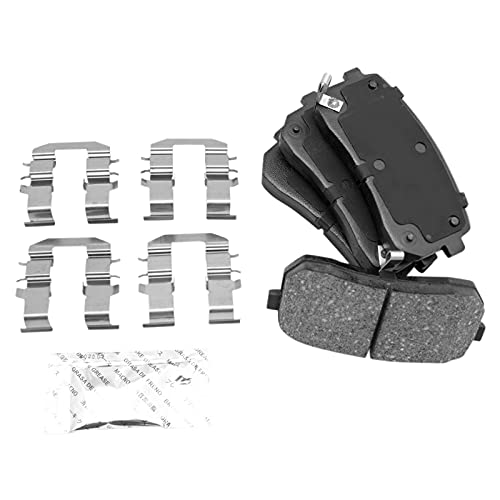 Image of TRQ Rear Brake Pad and Rotor Set Ceramic Coated Rotors Compatible with 2015-2020 Kia Sedona