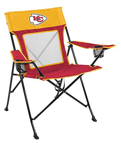 Rawlings NFL Game Changer Large Folding Tailgating and Camping Chair, with Carrying Case, Kansas City Chiefs