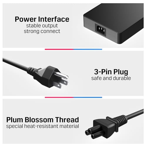 Image of 300W 20V 15A Laptop Charger Replacement for Lenovo Legion 5 5i 5P 7 7i pro 15 16 17 R9000P R9000K Y9000K Y9000X, Fit for ADL300SDC3A GX21F23045 SA10R16956 5A10W86289 AC Power Adapter Supply Cord