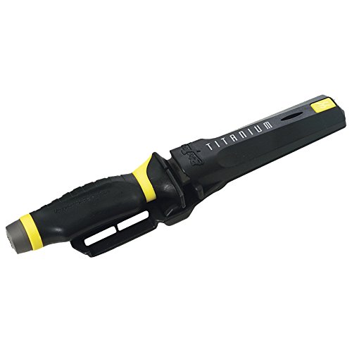 Underwater Kinetics Blue Tang Titanium Dive Knife, Drop Point, Yellow (Old Version)