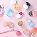 Accmor 10 Pieces Makeup Travel Containers with Lids 3/5/ 10/15/ 20 Gram Size Cosmetic Jars with 5 Pieces Mini Spatulas for Gift(random color)