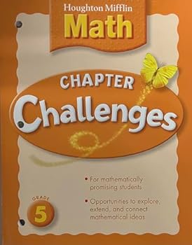Paperback Chapter Challenges, Grade 5 (Houghton Mifflin Math) Book
