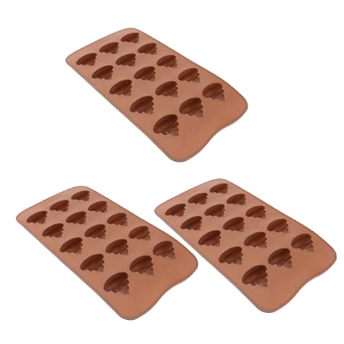 VICASKY 3 moldes de silicona para hornear con forma de caca para cupcakes, gelatinas, chocolates, dulces, aptos para lavavajillas, microondas, horno, congelador