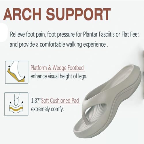 Orthopedic Sandals for Women with Arch Support, Pillow Sandals Platform, Arch Recovery Pillow, Beach Walking Indoor Outdoor Use2
