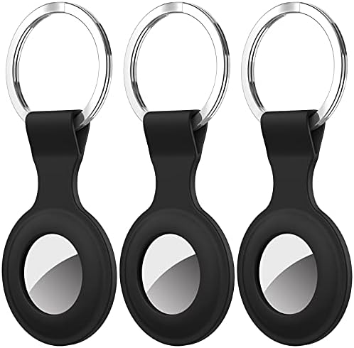Diruite 3-Pack Brelok do Apple AirTag Protective Case Wisiorek,Locator Tracker Cover Pokrywa Ochronna Locator Keychain do Apple AirTag Case Brelok Kluczy