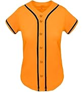 Blank Baseball Jersey For Men Women Full Button Up Short Sleeves Shirts Hip Hop - View #9