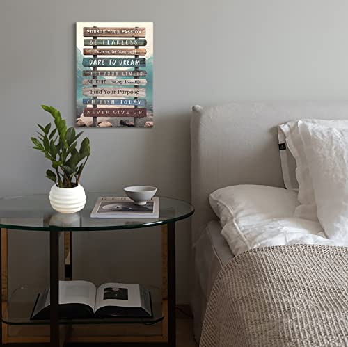 Inspirational Wall Art For Office Motivational Canvas Prints Framed Motivational Wall Art For Bedroom Bathroom Living Room Farmhouse Style Positive Quotes Wall Decor For Office 12X16 In #TOP5