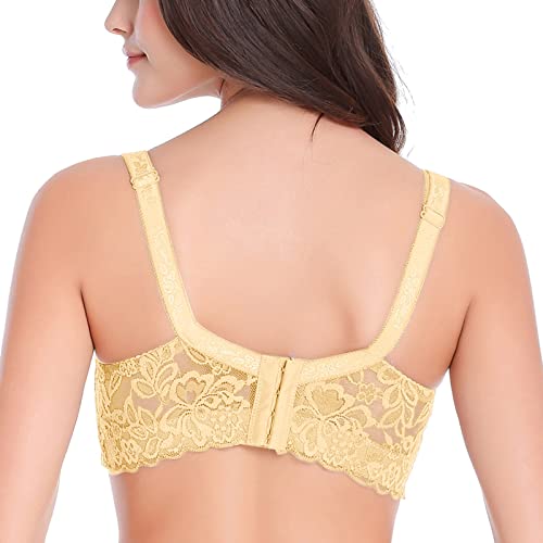Alueeu Damen Sexy Spitze Geraffte BH-Träger Brustkörbchen-Unterwäsche (kein Bügel) Brüste Umständehalber Abzugeben