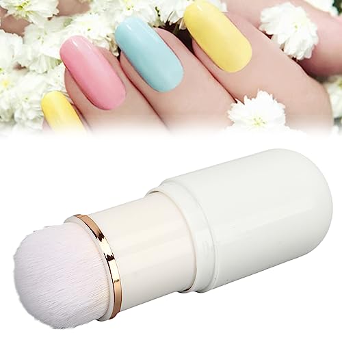 Nail Dusting Brush Nail Dusting Cleaning Brush Soft Synthetic Fiber for Blush (White) - Image 3
