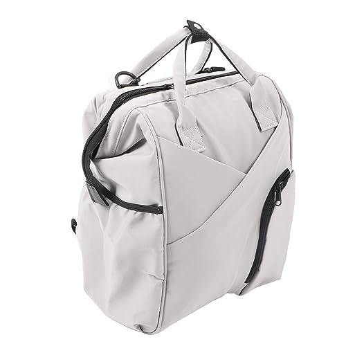 BOLORAMO Mochila para Pañales de Viaje, Mochila para Pañales Multifuncional de Nailon con Correa Ancha de Gran Capacidad para Vacaciones