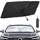 Parasol Coche Parabrisas Delantero,Plegable y Reflectante, 140x80cm,Protector Solar Anti-UV y Calor,Accesorio Universal para Coches y SUV,Fácil de Instalar y Guardar