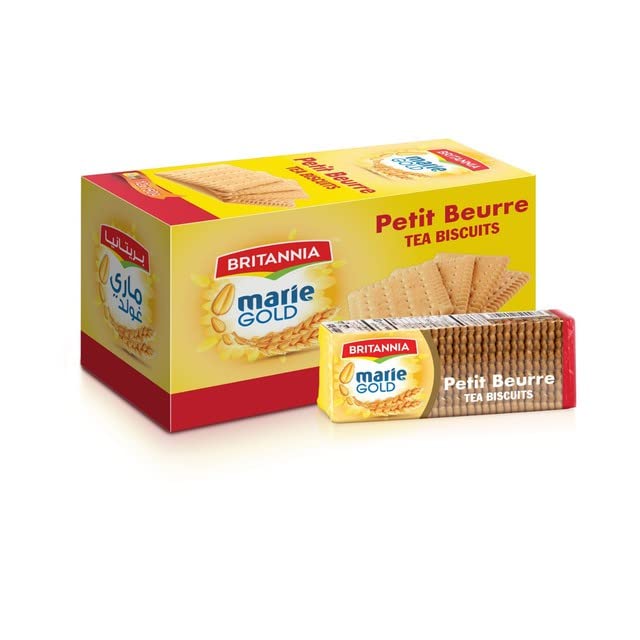 Miniatura 4 de BRITANNIA Marie Gold Petit Beuree Galletas de 15.87 onzas (15.87 oz), bocadillo crujiente para la hora del té, deliciosas galletas saludables,