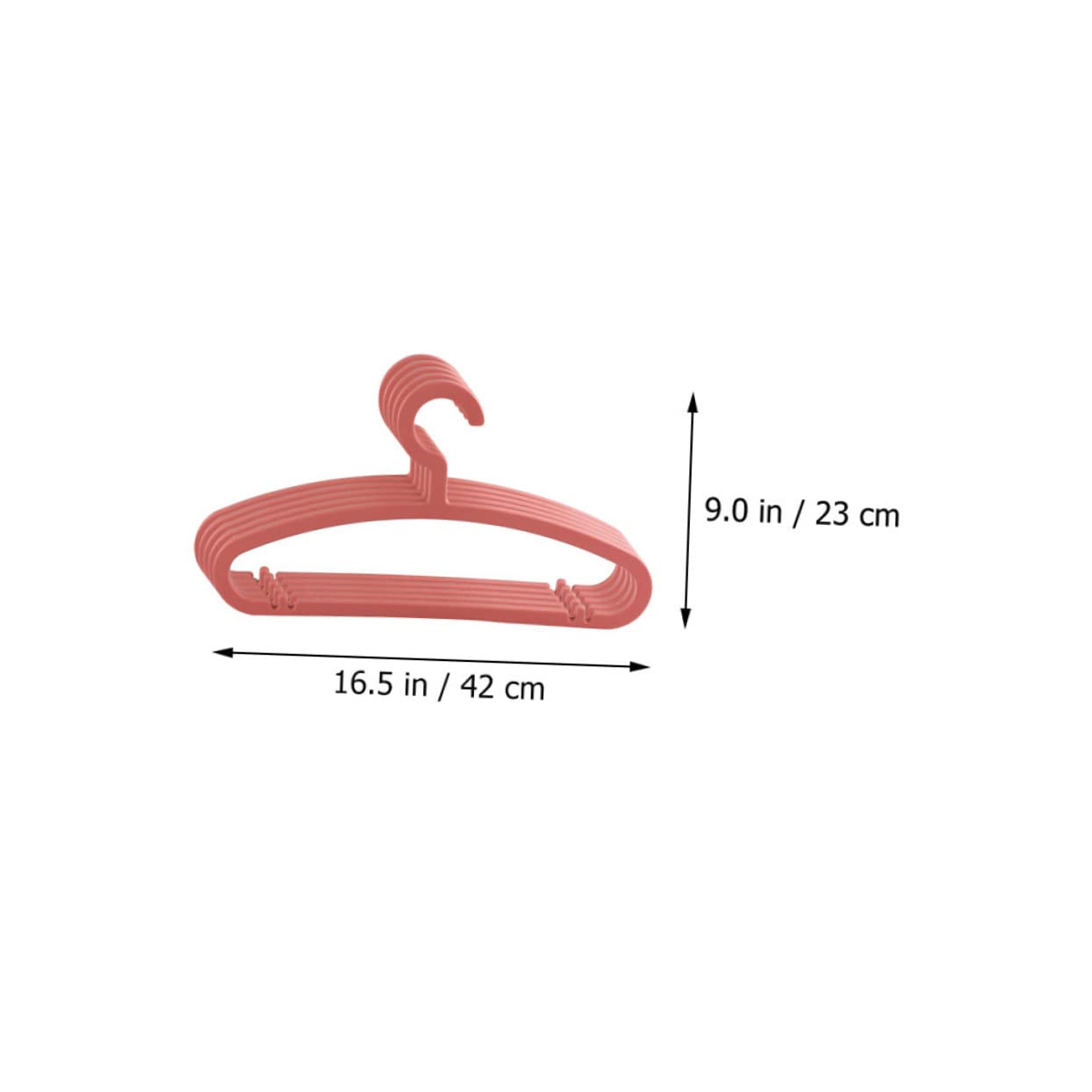 Cabilock 10pcs Non-Slip Plastic Clothes Hangers Space-Saving Hanger Hooks Home Supplies for Drying Organizing Random