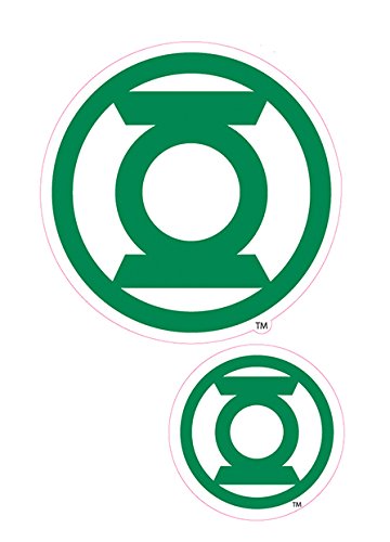 Enjoy It DC Comics Green Lantern Logo Car Stickers, 2 pieces, Outdoor Rated Vinyl Sticker Decal