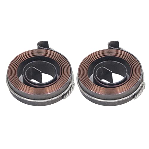 Resorte de Retorno para Prensa de Taladro, conjunto de Resorte de Bobina 0.8X10 con Gancho Doble, 37 Mm Diámetro Exterior (2 Piezas) Compatible con Taladro de Banco