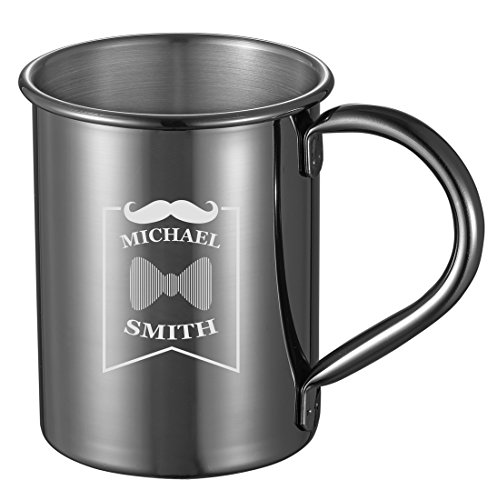 Personalized Visol Elise Gun Metal Finish 13 oz Moscow Mule Mug