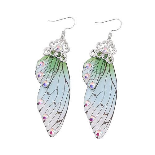 Boucles D'oreilles Ailes De Fée Pour Femmes Bijoux Imitation Style Rétro Légères À Porter Au Quotidien