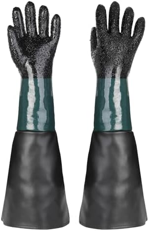 23.6" Blast Gloves for Abrasive Blasting Used on Sandblasting Sandblaster Sand Blast Cabinet