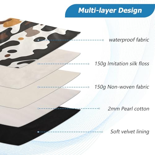 Funda para portátil de 13-14 pulgadas con diseño Cow Brown miniatura 4