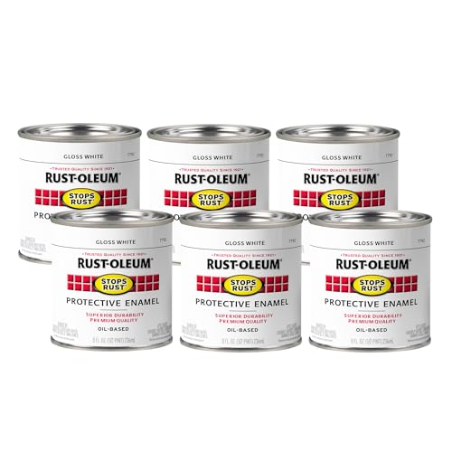 Image of Rust-Oleum Stops Rust Brush On Protective Enamel Paint, Gloss White