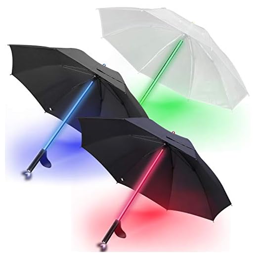 Best umbrella color for heat LED Light Up Umbrellas Set