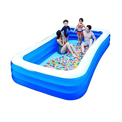 Piscina inflable de verano para exteriores, diseño de gran tamaño, piscina inflable de interacción familiar, piscina de verano, fiesta, piscina de remo, resistente a la abrasión, para 1 a 6 personas,