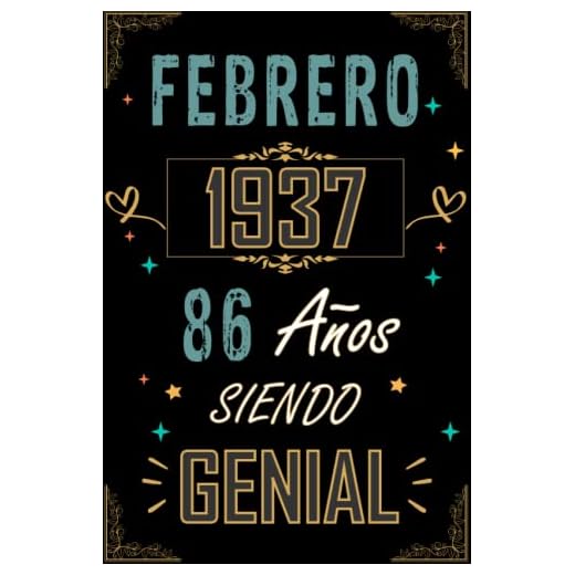 CUADERNO, FEBRERO 1937 86 AÑOS SIENDO GENIAL: Regalo de 86 cumpleaños para mujeres y hombres, ideas de 86 cumpleaños... un cumpleaños... divertido, ... regalo de 86 cumpleaños para él/ella.