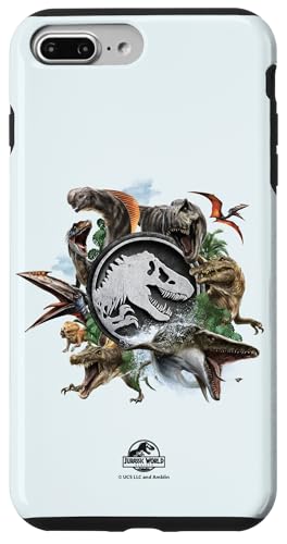 Jurassic World Rebirth Circle Logo Dinosaurs Case for iPhone 7 Plus/8 Plus