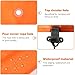 RunNico Blaze Orange Hunting Blind Cap, Hunting Blind Safety Cap Cover with Windproof Clips and Stakes, Orange Ground Blind Cap for Hub 4 Sides Hunting Ground Blinds