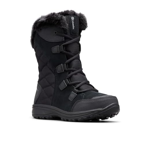 Columbia Tênis feminino Ice Maiden II, preto/cinza Columbia (Columbia Grey), tamanho 42, Preto/Cinza Columbia, 40