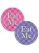Beistle 58183 Alice in Wonderland Eat Me Round Plates, 8 Pcs