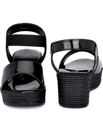 Image of WUGATTI Women's Synthetic Slip-On Comfortable, Trendy & Casual Wedges Sandal