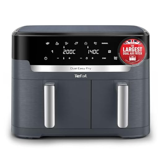 Tefal XXL Dual Easy Fry 11L Air Fryer, Dual Drawer