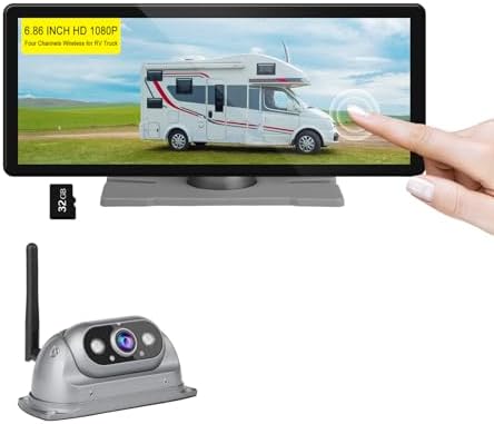 Amazon.com: RV Wireless Backup Cameras with Monitor 6.86 Inch ...